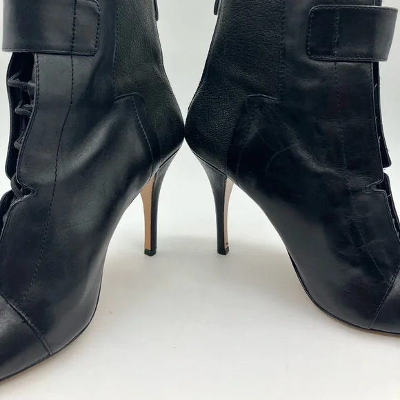 Pour La Victoire Lace Up Heeled Booties Size 8 - Picture 9 of 13